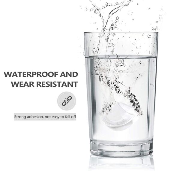 Hantoc 4er Set Türstopper Boden zum Kleben, Transparente Selbstklebende Bodentürstopper für alle Hartböden geeignet Türpuffer Boden Wandpuffer Zum Schutz Von Wand und Möbel