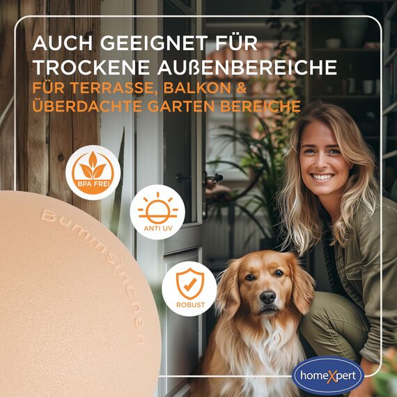 homeXpert Türstopper Wand Beige selbstklebend [10 Stück] - Ø 40 mm - kleiner Wandpuffer für Wandschutz - Türpuffer Wand für Türanschlag, Türgriffschutz, Türklinken Stopper