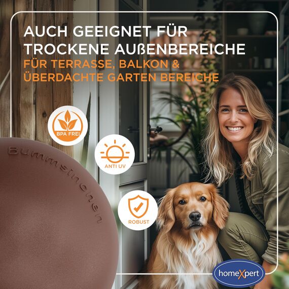 homeXpert Türstopper Wand Braun selbstklebend [10 Stück] - Ø 40 mm - kleiner Wandpuffer für Wandschutz - Türpuffer Wand für Türanschlag, Türgriffschutz, Türklinken Stopper