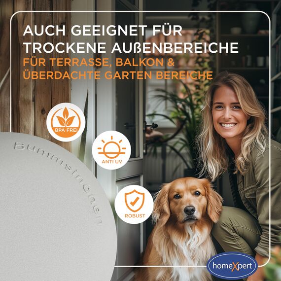 homeXpert Türstopper Wand Grau selbstklebend [10 Stück] - Ø 40 mm - kleiner Wandpuffer für Wandschutz - Türpuffer Wand für Türanschlag, Türgriffschutz, Türklinken Stopper