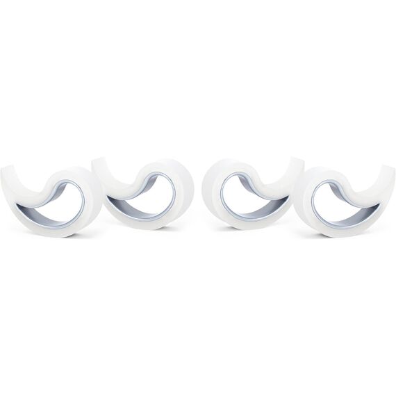 Stoppy, Stoppi, Fensterstopper, Türstopper, Türkeil, Türhaken, Fensterklammer, 4er Set (erhältlich in 14 Farben) (transparent)