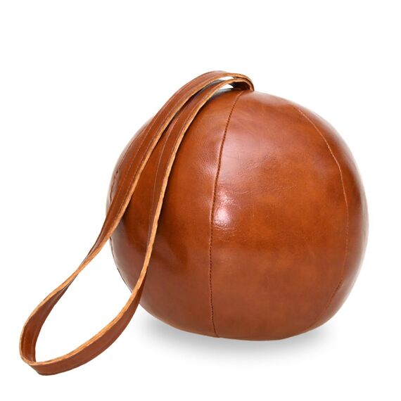TOPANBIETER 999 Dekorativer Türstopper PU Lederball mit Schlaufe Türhalter Fensterpuffer Bodenstopper Tür Stopper (PU Lederball mit Schlaufe)