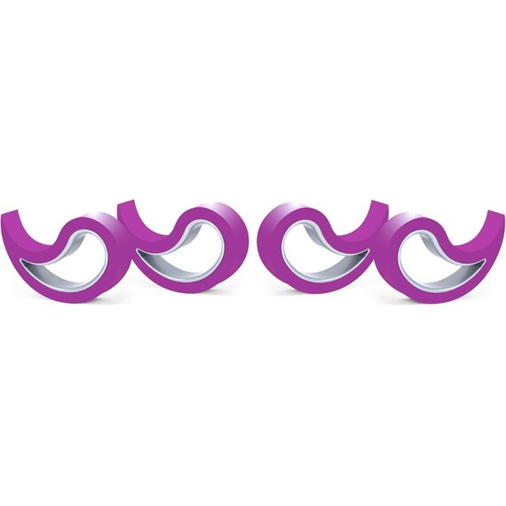 Stoppy, Stoppi, Fensterstopper, Türstopper, Türkeil, Türhaken, Fensterklammer, 4er Set (erhältlich in 14 Farben) (lila)