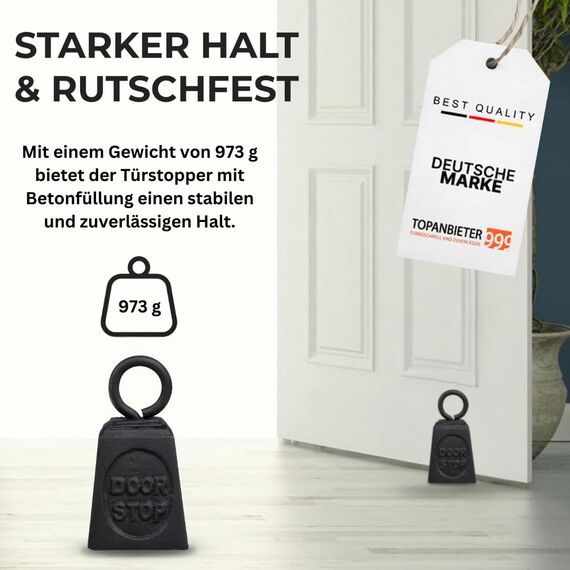 TOPANBIETER 999 Dekorativer Türstopper Gewicht aus Gusseisen Türhalter Fensterpuffer Bodenstopper Tür Stopper (Gewicht)