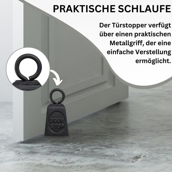 TOPANBIETER 999 Dekorativer Türstopper Gewicht aus Gusseisen Türhalter Fensterpuffer Bodenstopper Tür Stopper (Gewicht)