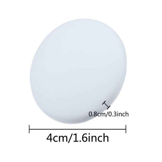 Wandschutz von Türknauf-Efbock Weiß Silikon-Türstopper Wandschutz-Premium-Türstoßstangen-Wandschutz für Zuhause oder Büro – Selbstklebender Türgriff-Stoßstangenschutzstopper Gummistopper 6stück
