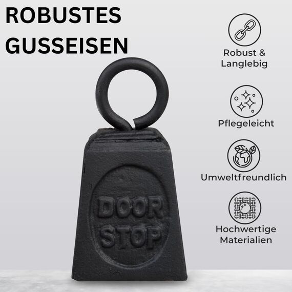 TOPANBIETER 999 Dekorativer Türstopper Gewicht aus Gusseisen Türhalter Fensterpuffer Bodenstopper Tür Stopper (Gewicht)