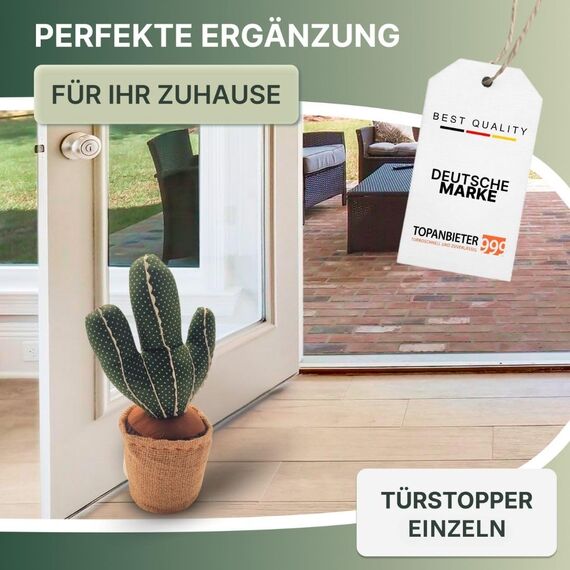TOPANBIETER 999 Dekorativer Türstopper Kaktus Türhalter Fensterpuffer Bodenstopper (Kaktus)