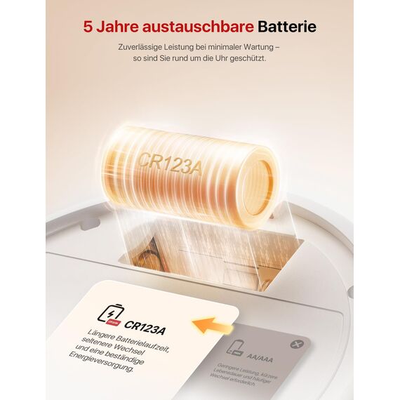 X-Sense Smart Rauchmelder WLAN mit Magnethalterung, vernetzter Feuermelder mit Basisstation SBS50, App-Funktion, Home-Assistant-kompatibel, austauschbare Batterie, XS0D-MR61