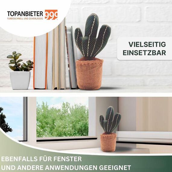 TOPANBIETER 999 Dekorativer Türstopper Kaktus Türhalter Fensterpuffer Bodenstopper (Kaktus)