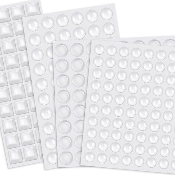 SEPGLITTER 206 Stück Anschlagpuffer Selbstklebend Elastikpuffer Türpuffer Transparent Anschlagdämpfer Gummipuffer Schutzpuffer Große Größe Möbel Sound Impact Dämpfung für Türen Schränke Tastatur