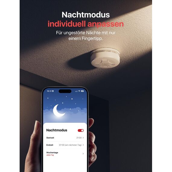 X-Sense Smart-Rauchmelder WLAN mit Magnethalterung, Zertifiziert nach EN 14604, Rauchmelder vernetzt, App-Steuerung, mit Basisstation SBS50, funkvernetzter Feuermelder, SD11-MR31, 3 Stück