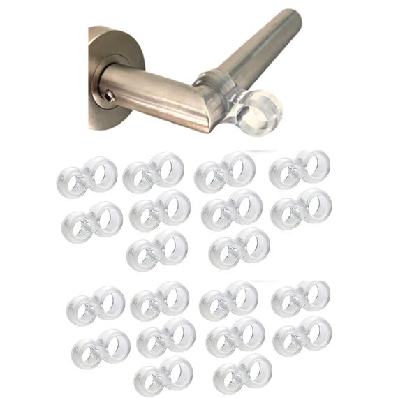 HOPS Türpuffer - Set mit 5 Größen (10, 15, 20 mm), transparenter Türgriffschutz