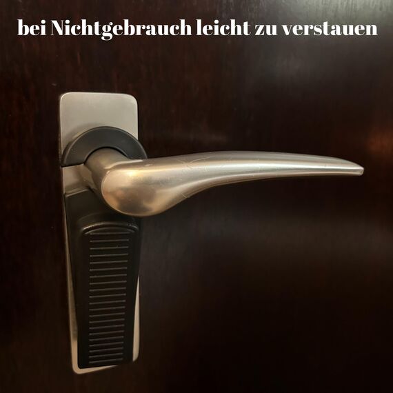 HOPS 5er Set Türstopper Boden - Türkeil, Door Stopper, Kunststoff Keile, Schwarz, Türhalter, Gummi