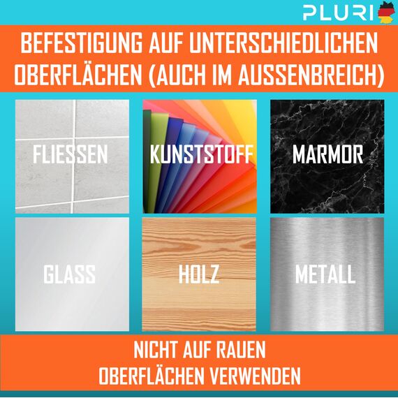 PLURI Premium Türstopper Wand selbstklebend 1er Set Schwarz Wandpuffer Gummipuffer Bodentürstopper Türstopper Türgriff Wandschutz Türbügel Wandmontage Bodenmontage
