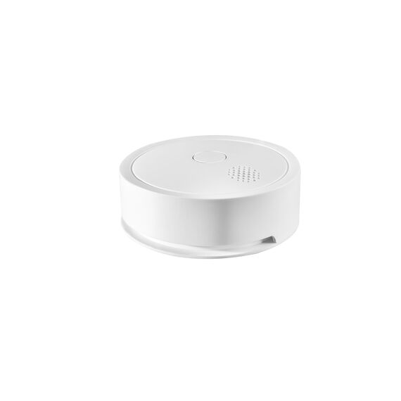 Shelly Plus Smoke - WLAN Rauchmelder, Feuermelder mit Photoelektrischem Sensor, 5 Jahre Batterielebensdauer, EN 14604, LED- und Tonanzeigen, Benachrichtigung, Alexa & Google, kein Hub Erforderlich