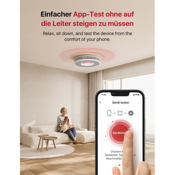 X-Sense Smarter Rauchmelder WLAN mit Sprachausgabe und 17 Standorten, Feuermelder, Rauchmelder vernetzt, 33 mm, Brandmelder mit SBS50 Basisstation, XS0B-MR241, 24 Stück