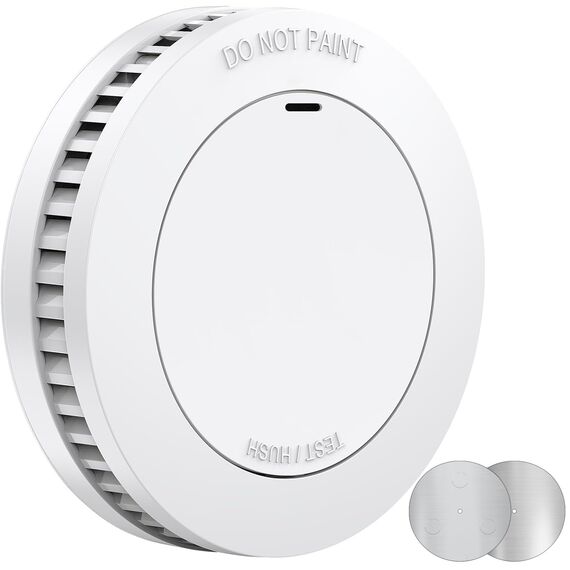 Xindum 10 Jahre Rauchmelder mit Magnethalter, Tüvrheinland zertifizierter Feuerwehrdetektor ohne blinkende LED, 85dB Hörer Alarm, Stummschaltfunktion, Kleiner weißer Feueralarm, EN14604