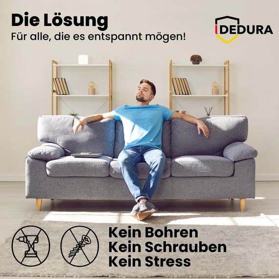 Rauchmelder Magnethalter 10er Set mit extra starken Klebepads - ohne Bohren und Schrauben - Magnethalterung geeignet für alle gängigen Rauchmelder und Feuermelder - Selbstklebende Befestigung
