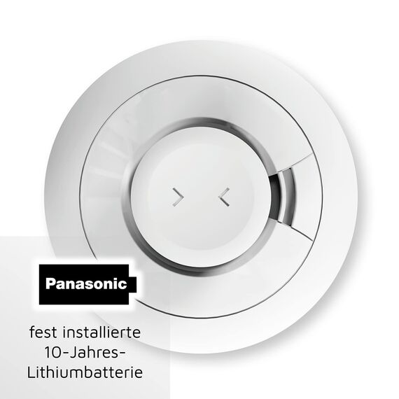 Ei Electronics Ei630W Hitzewarnmelder, Wärmewarnmelder mit Temperatursensor (58 °C) für Küche und Bad, optional funkvernetzbar, weiß
