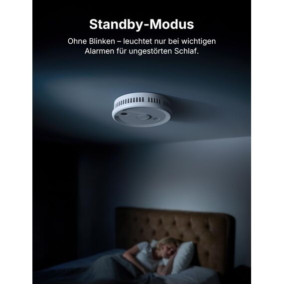 X-Sense Rauchmelder mit 10-Jahres-Batterie, Zertifiziert nach EN 14604, Brandmelder mit Magnethalterung, Standby ohne LED-Blinksignal, Test-/Stummschaltungstaste, ultraschlank, XS0G-SN, 2 Stück