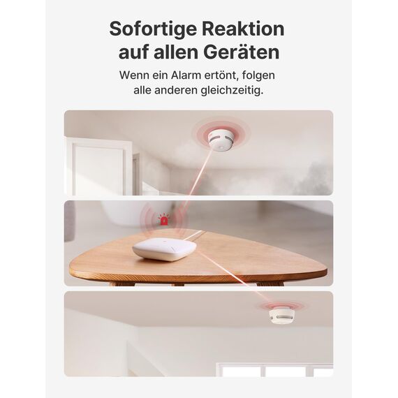 X-Sense Smart Home-Basisstation – Kompaktes Design, erfordert 2,4-GHz-WLAN, mit 2-in-1-Taste für Stummschaltung/Paarung, Modell SBS50