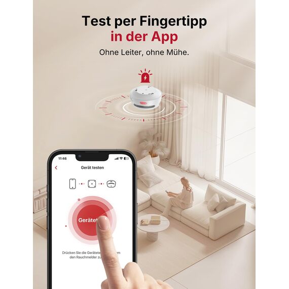 X-Sense Smart Rauchmelder XS01-M mit SBS50 Basisstation, Zertifiziert nach EN 14604, Funkrauchmelder mit WLAN, vernetzbarer Feuermelder, kompatibel mit der X-Sense Home Security App, FS121, 12 Stück