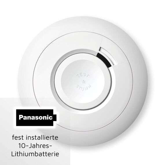 Ei Electronics Ei650 Rauchwarnmelder, Rauchmelder im 2er Set, Stand-Alone-Gerät mit Batterie für 10 Jahre, Testsieger Stiftung Warentest, weiß