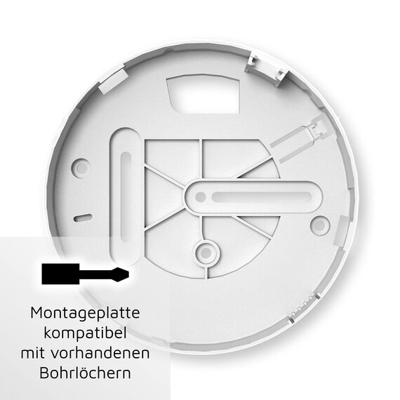 Ei Electronics Ei650 Rauchwarnmelder, Rauchmelder im 4er Set, Stand-Alone-Gerät mit Batterie für 10 Jahre, Testsieger Stiftung Warentest, weiß
