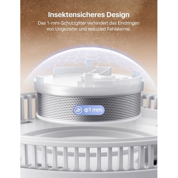 X-Sense Rauchmelder 10 Jahre Batterie, Feuermelder TÜV Rheinland Zertifiziert, Rauchwarnmelder mit Stummschaltung und Selbsttest Funktion, SD11, 5er Set