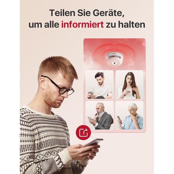 X-Sense Smart Rauchmelder XS01-M mit SBS50 Basisstation, Zertifiziert nach EN 14604, Funkrauchmelder mit WLAN, vernetzbarer Feuermelder, kompatibel mit der X-Sense Home Security App, FS31, 3 Stück