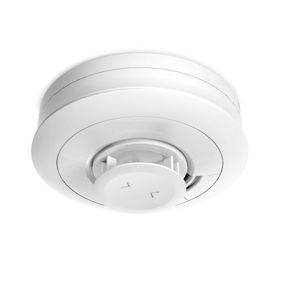 Ei Electronics Ei630W Hitzewarnmelder, Wärmewarnmelder mit Temperatursensor (58 °C) für Küche und Bad, optional funkvernetzbar, weiß