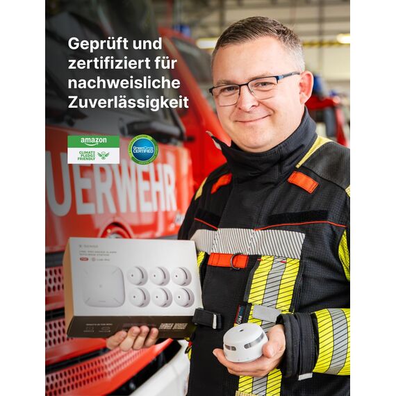 X-Sense Smart Rauchmelder XS01-M ohne SBS50 Basisstation, Zertifiziert nach EN 14604, Funkrauchmelder mit WLAN, vernetzbarer Feuermelder, kompatibel mit der X-Sense Home Security App, XS01-M, 1 Stück