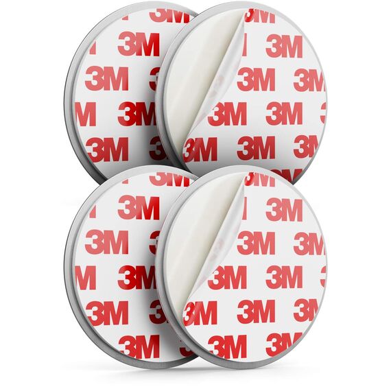 deleyCON 2X Magnetbefestigung für Rauchmelder Magnethalter Feuermelder Selbstklebende Magnethalterung Klebefläche 65mm Durchmesser