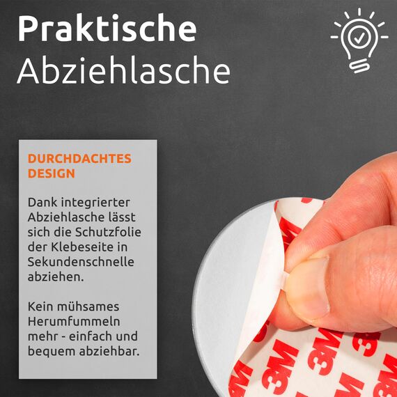 ECENCE Rauchmelder Magnethalter 5 Stück Selbstklebende Magnethalterung für Rauchmelder Ø 70mm schnelle & sichere Montage ohne Bohren und Schrauben für alle Feuermelder und Rauchwarnmelder