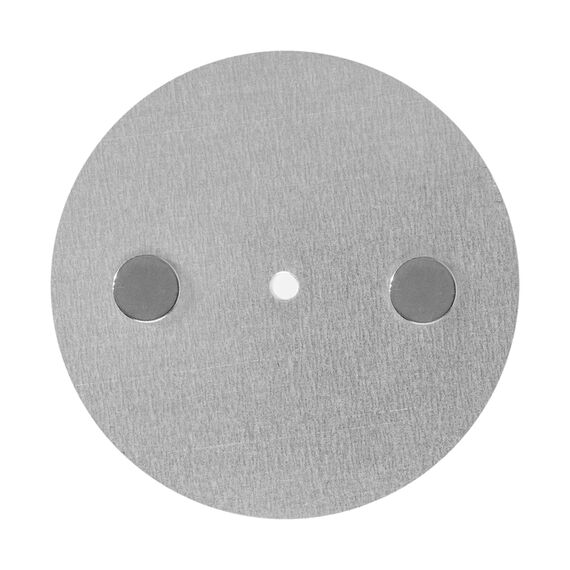 Rauchmelder Magnethalter, 9 Stück, Ø 70 mm Durchmesser, zum Kleben an die Decke, Magnethalterung mit Befestigung ohne Bohren, Halter für Feuermelder und Rauchwarnmelder, Warngerät Klebepad Halterung