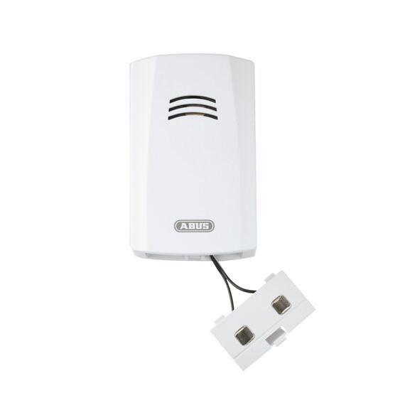 ABUS Wassermelder HSWM10000 - warnt bei Wasserschäden in Küche, Bad, Keller - 85 dB lauter Wasseralarm - Batterie austauschbar Weiss