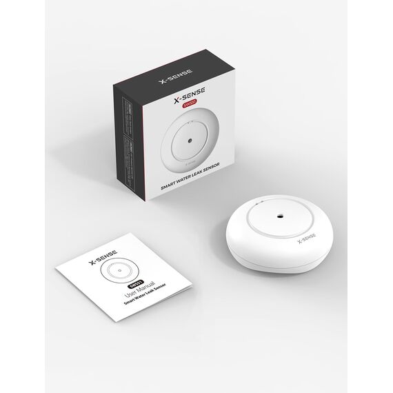 X-Sense Wi-Fi Wassermelder mit Batterie, Wassersensor IP66, WLAN-Wassersensor, EIN Zubehörteil für das SWS54-Wassersensor-Kit, Einzelverpackung, Modell SWS51, 1 Stück