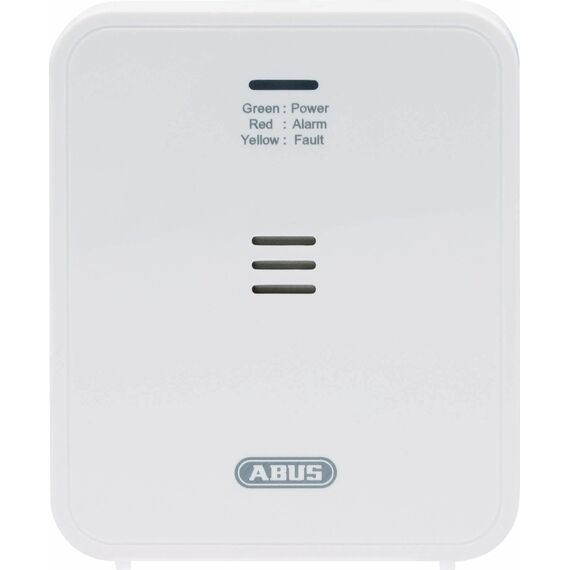 ABUS Kohlenmonoxid-Melder COWM370 - CO-Melder mit 7-Jahres-Sensor, 85 dB lautem Alarm; Prüftaste & 3 Jahre Batterielebensdauer - Weiß