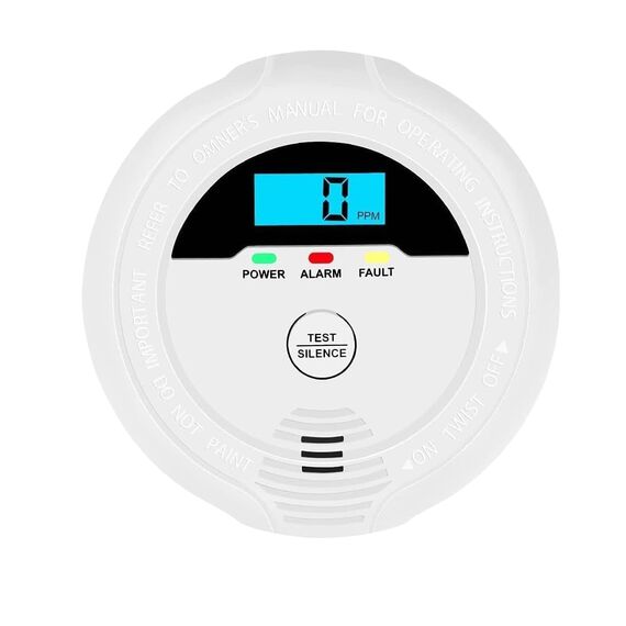 Kohlenmonoxid-Detektor, CO-Detektor mit digitaler LCD-Anzeige und akustischen Alarmen Carbon Monoxide Alarms Batteriebetrieben