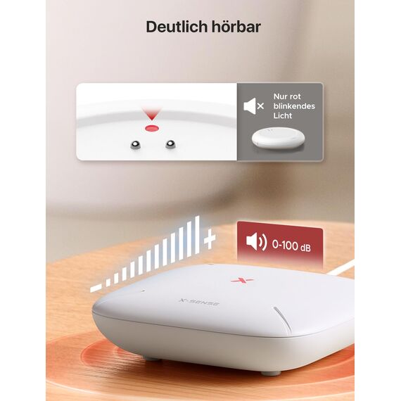 X-Sense Wassermelder WLAN, Smarter Wassermelder, mit App-Warnungen（nur 2.4Ghz）, wasserdicht nach IP67, Funk-Wassersensor für Küche, Bad, Keller, SBS50 Basisstation erforderlich, SWS0A