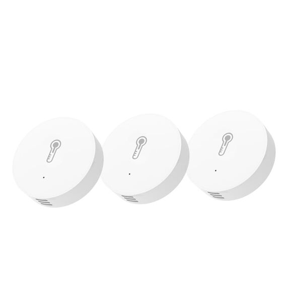 Haozee Zigbee Temperatur- und Feuchtigkeitssensor, 3er-Pack,ZigBee Hub erforderlich, für Fernüberwachung und Heimautomatisierung, Kompatibel mit Home Assistant Zigbee2mqtt