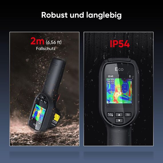 HIKMICRO ECO 96 x 96/9216 Pixel Infrarotauflösung 25 Hz Bildwiederholrate Kompatibel mit SuperIR, -20°C bis 550°C Infrarot-Thermometer