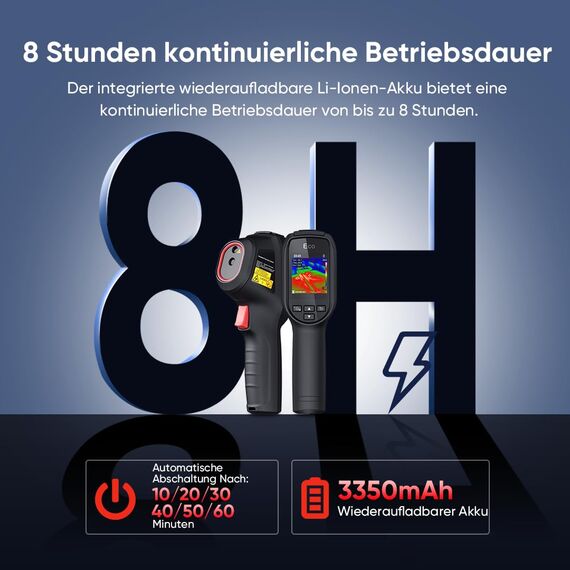 HIKMICRO ECO 96 x 96/9216 Pixel Infrarotauflösung 25 Hz Bildwiederholrate Kompatibel mit SuperIR, -20°C bis 550°C Infrarot-Thermometer