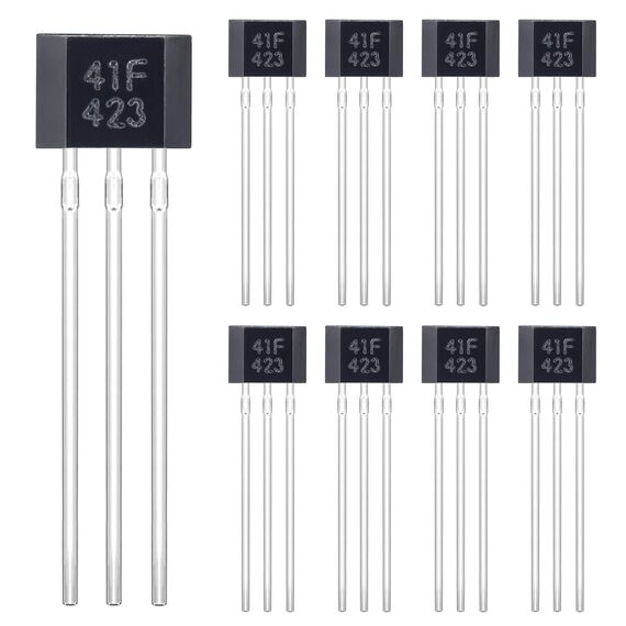 ALLECIN 41F Hall Effekt Sensor SS41F Bipolarer Hall-Effekt-Sensor 3 Poliger Magnetdetektor SH41 Hall-Effekt-Sensoren TO-92S S41 Bipolar Hall-Sensor-Schalter 3Pin Hallsensoren (Packung mit 20 Stück)