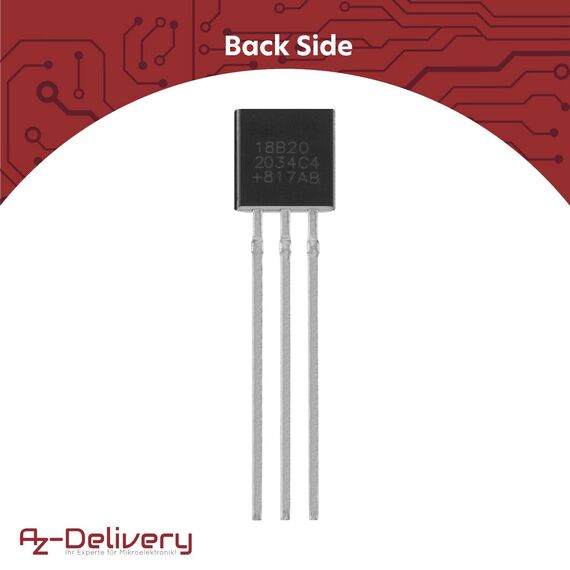 AZDelivery 10 x DS18B20 Digitaler Temperatursensor TO92-55°C - +125°C kompatibel mit Arduino und Raspberry Pi inklusive eBook!
