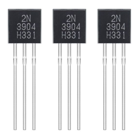 ALLECIN 2N3904 NPN Transistor Allzweck Verstärker TO-92 Silizium Transistoren für DIY 60V 200 mA (Packung mit 200 Stück)