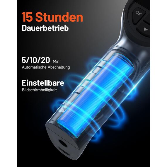 TOPDON Wärmebildkamera TC004 Mini, 240x240 IR-Auflösung, 15 Stunden Akkulaufzeit, -20°C bis 450°C, 25Hz, Infrarot Kamera Handy für Hauswartung, Leckageinspektion, HVAC-Inspektion