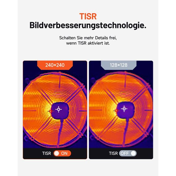 TOPDON Wärmebildkamera TC004 Mini, 240x240 IR-Auflösung, 15 Stunden Akkulaufzeit, -20°C bis 450°C, 25Hz, Infrarot Kamera Handy für Hauswartung, Leckageinspektion, HVAC-Inspektion