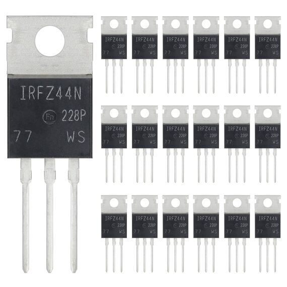ALLECIN 20 Stück IRFZ44N IRFZ44 IRFZ44PBF MOSFET-Transistoren Leistungstransistor Gleichrichters 49 A 55 V N-Kanal-Gleichrichter 49 Ampere 55 Volt TO-220